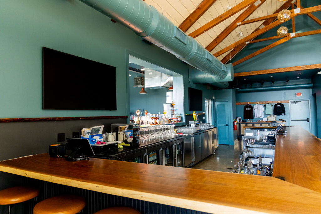 Bar with Commercial Display Technology installed and designed by TSI Global