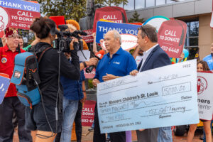 Shriners Children's St. Louis check presentation by TSI Global